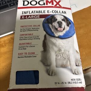 Dog MX Inflatable E-Collar X-Large/Comfortable/Washable/Adjustable